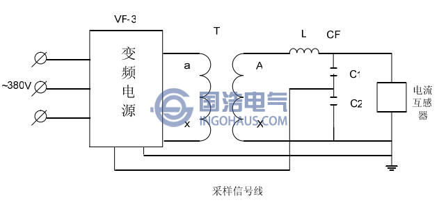 電流互感器交流耐壓試驗接線圖